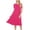 Fuschia, variant on Women's A-Line Short Sleeve Loose Fit Jersey Knit Solid Midi Maternity Dress S-3XL