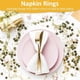thumbnail image 5 of Napkin Rings Set of 12,Metal Serviette Ring, Gold Napkin Holder Rings, Christmas Napkin Rings for Table Decor, 5 of 5
