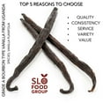 Slofoodgroup Gourmet Vanilla Beans from Uganda 10 Whole Bean Pods