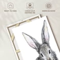 thumbnail image 6 of Elephant Stock Baby Rabbit Wall Art - Vertical Canvas Wall Art - Kids Room Wall Decor - Animal Canvas - Gray And White Decor By Elena Markelova - 20" x 30", 6 of 8