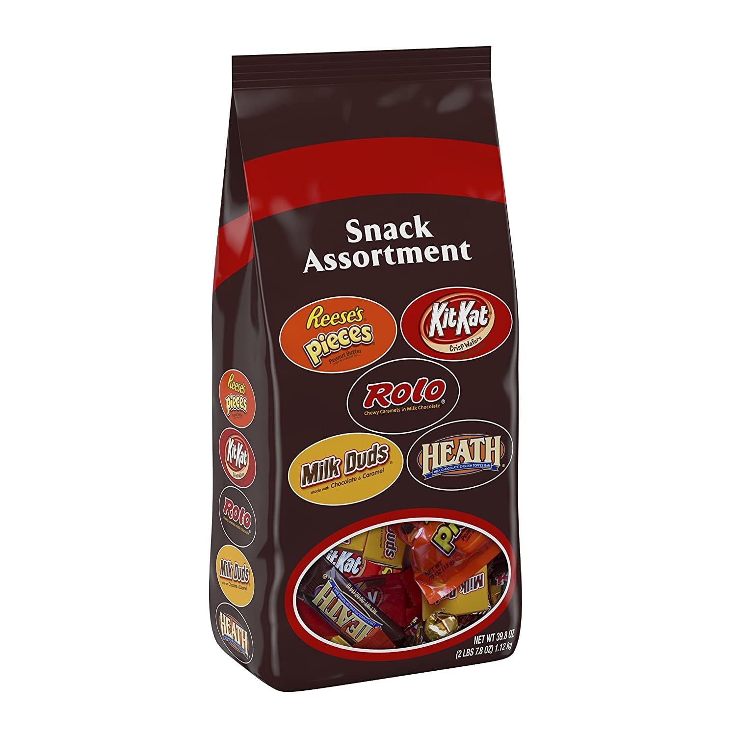 HERSHEYS Chocolate Candy Snack Size Assortment (Reeses Pieces, Kit Kat
