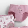 thumbnail image 4 of Eczipvz Toddler Girls Underwear Girls Underwear Cotton Brief Panties Light Purple 3-4 Years, 4 of 4