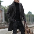 thumbnail image 5 of Mrzhqd Mens Hoodies Men'S New Winter Style Fashion Pure Hat And Wool Overcoat Comfortable Warm Coat, 5 of 9