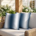 thumbnail image 3 of 26x26 Pillow Covers Set of 2, Ombre Dark Blue Square Throw Pillow Covers for Couch/Sofa/Living Room, Gradient White Abstract Minimalist Stripe Decorative Soft Pillowcases for Couch Throw Pillows, 3 of 9