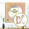 thumbnail image 3 of Designart "Celestial Plan Vintage Cosmos Artwork" Abstract Spirals Square Mirror Wall Decor Transitional - Large Gold Square Bathroom Mirror - Square Printed Wall Mirror Art, 3 of 5