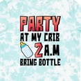 thumbnail image 4 of Inktastic Party at My Crib 2 A.m. Bring Bottle Baby Humor Boys or Girls Toddler T-Shirt, 4 of 5