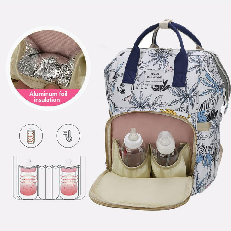Diaper Bag Backpack Multifunction Maternity Diaper Bag for Baby Girls &  Boys Large Capacity Travel Nappy Bags Leopard Print