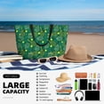 thumbnail image 5 of Wukai Tennis Rackets and Balls Print Zipper Bag,large Beach Tote Bag,Waterproof Sandproof Bag,Grocery and Picnic Tote Travel Bag, 5 of 5