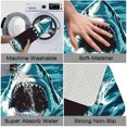 thumbnail image 4 of Great White Shark Luxury Flannel Bathroom Mats 16x24, Extra Soft and Absorbent Non-Slip Shower Rug for Bathroom Floor, 4 of 9