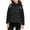 Black, variant on Purcolt Girls Thermal Puffer Softshell Jackets Lightweight Casual Stand Neck Long Sleeve Full Zipper Loose Fit Winter Outerwear with Pockets for 2-15Y