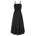 thumbnail image 1 of Vestido de playa de verano GRACE KARIN Maxi con tirantes finos fruncidos, 1 of 7