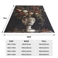 thumbnail image 3 of Bingfone Vintage Floral Vase A Print Flannel Fleece Blanket Throw Blanket for Bed,Sofa,Couch,Travel,Camping(80"x60" ), 3 of 8