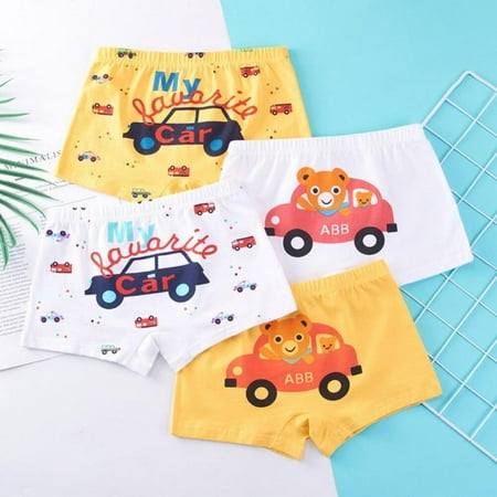 

5pcs Boys Cartoon Cotton Boxer Briefs Soft Children Panties Boy Underpants