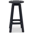 thumbnail image 5 of Mason Black Round HDPE Swivel Bar Stool-Set of 2, 5 of 9
