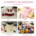 thumbnail image 5 of 12Skeins/Set White DIY Milk Cotton Wool Yarn with Crochet Hooks and 120Pcs Stitch Markers for Crochet Craft Sweater Hat Dolls Soft, 5 of 6