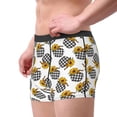 thumbnail image 2 of Pofeuu plaid Pumpkin Daisy Print Men’s Boxer Briefs, Moisture-Wicking Underwear, Regular,Trunk-Large, 2 of 5