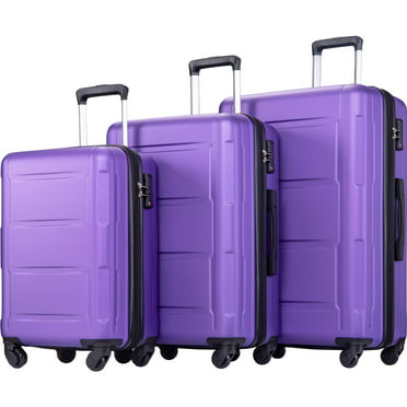 AEDILYS 3 Pcs Hardside Luggage Sets with TSA Locks and Durable Spinner ...