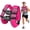 Pink, variant on Weighted Vest 12Lb Weight Vest for Woman Men Sport Weighted Vest with Reflective Stripe Adjustable Buckle Straps Mesh Pocket for Strength Training Running