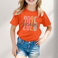 thumbnail image 2 of MEZZALL T-Shirt Mode Décontracté à Imprimé Graphique pour Garçons et Filles, Col Rond, Manches Courtes, Orange, 10-11 Ans, 2 of 4
