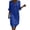 Blue, variant on Women's Notch Neck Flounce 3/4 Sleeve Button Detail Loose Fit Casual Tunic Midi Dresses for Women Everyday & Vacation Wear
