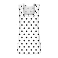 thumbnail image 4 of Women's Tank Tops Square Neck Pleated Front Camisole Tops for Women Polka Dot Print Loose Womens Summer Tops Casual Vacation L White, 4 of 6