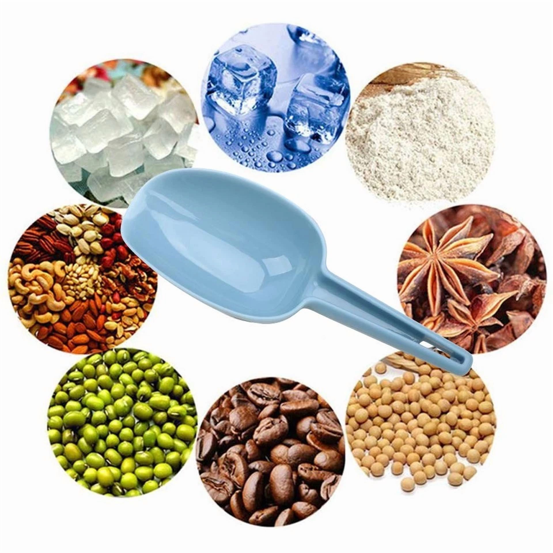 CRESTIN- Ice Scoop Set Of 3, Multi-Purpose Plastic Kitchen Scoops Bar Scooper F