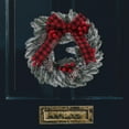 thumbnail image 2 of OUNONA Christmas Bow Wreath for Front Door, Festive Holiday Decorative Hanging, Seasonal Xmas Door Decor, 2 of 8