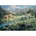 thumbnail image 2 of Boehme, Nicky 32x24 Black Ornate Wood Framed with Double Matting Museum Art Print Titled - Country, 2 of 4