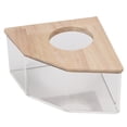 thumbnail image 4 of Hamster Bath Sand Box, Right Angle Fan Transparent Acrylic Hamster Bath Box  For Small Pet For Hamster, 4 of 8