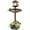 Antique Bronze, variant on Costway 3-In-1 Pedestal Bird Bath with Solar Light with Bird Feeder & Flower Planter Bronze
