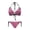 Pink Leopard Print Design, variant on Uourmeti Women's Halter Neck Leopard Print Bikini Set - Tie Side Triangle Two Piece Swimwear, Quick Dry, Sexy Cutout Design for Beach & Pool Vacation