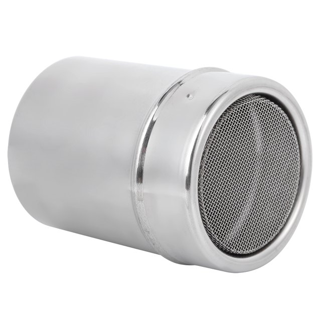 Powder Shaker Stainless Steel Powder Shaker Sugar Powder Cocoa Flour Coffee Sifter Seasoning Jar for Kitchen BBQ