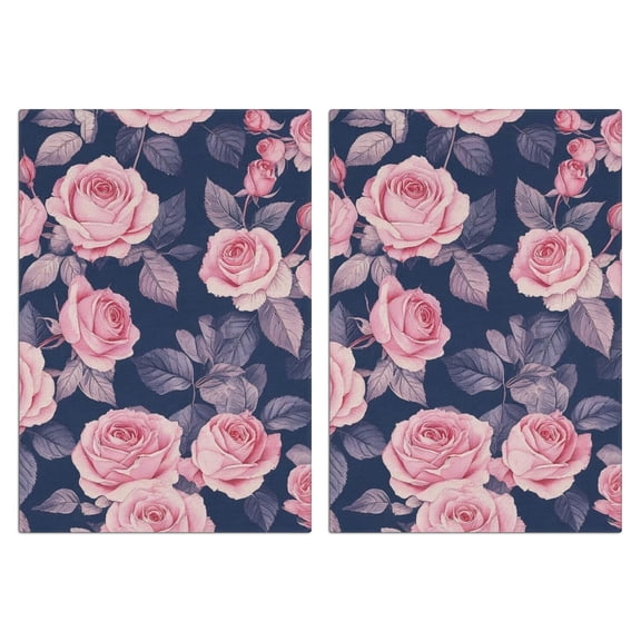 2 Pcs Funny Kitchen Towels,Pioneer Flower Microfiber Dish Towels,Kitchen Tea Towels,Kitchen Towel Set (18" X 26")