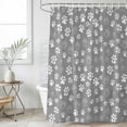 thumbnail image 6 of Dog Claws Shower Curtain Set - Small 36" x 72" Washable Bathtub Curtain with 12 Hooks, Grey Vintage Cartoon Funny Animals Print Waterproof Fabric Stall Shower Curtains for Bathroom/Bathtub Décor, 6 of 6