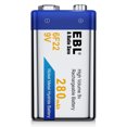 thumbnail image 6 of EBL 8-Pack 9V Ni-MH Rechargeable Batteries for Flashlight Toys, 6 of 6
