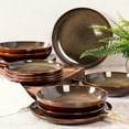 thumbnail image 2 of Gibson Elite Edwina Reactive Stoneware Dinner Bowls, Set of Four, Durable and Microwave Safe, 2 of 6