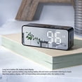 thumbnail image 4 of Reloj Despertador Digital, Reloj Con Espejo, Altavoz, Pantalla De Nivel De Batería Para Dormitorio, 4 of 7
