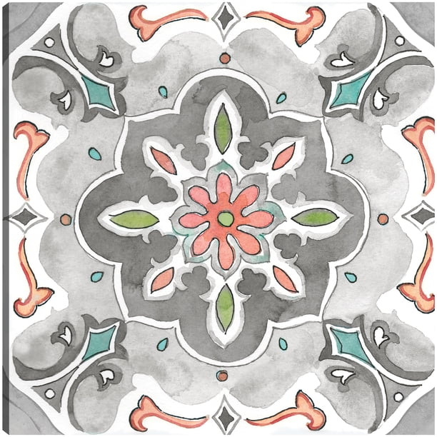 Cuadro Decorativo | Fine Art Tj | Joya Medallón Gris Iii Por Cynthia Coulter - 61 x 61 cm