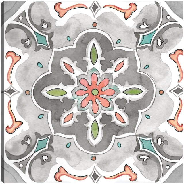 Cuadro Decorativo | Fine Art Tj | Joya Medallón Gris Iii Por Cynthia Coulter - 99 x 99 cm