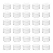 Monyance Cosmetic Boxes Jar Cream Cosmetic Pot Containers Clear Face Container Sample Boxes Jars Empty Plastic Makeup Mini Lotion Balm Lip Small(1.18X1.18X0.71Inches)