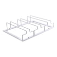 thumbnail image 2 of Estante para colgar copas de vino, estante para colgar copas, 3 filas, estante para copas de metal multipropósito debajo del estante para gabinetes, 2 of 8