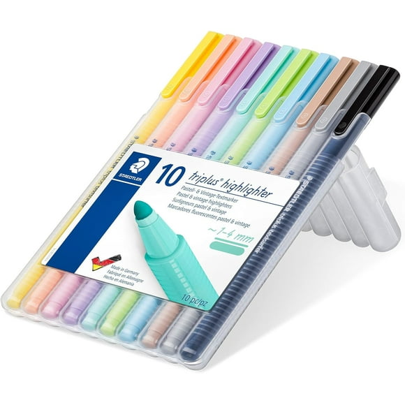Rotulador STAEDTLER Triplus Textsurfer, 1-4 mm, paquete de 10 unidades, color pastel