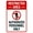Warning Sign 4, variant on Restricted Area Authorized Personnel Only With Graphic - 8"x12" Security Metal Sign, Restricted Access Decor for Business Office Road Street Home