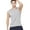 Grey, variant on Men's Mesh Vest - Sport Hollow Ice Silk Sleeveless T-Shirt - 95% Polyester 5% Spandex - Slim Fit for Gym, Workout and Casual Wear