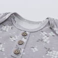 thumbnail image 6 of WIBACKER Knotted Newborn Sleeper for Baby Boy and Girl, Soft Stretchy Long Sleeve Infant Gowns with Mitten Cuffs Hospital Coming Home Outfit, 6 of 12