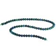 thumbnail image 2 of 50 Strand Rondelle Faceted 15 IN Strand 4 mm Azurite Round Smooth Gemstone Beads, 2 of 2