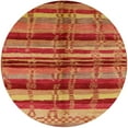 thumbnail image 1 of Ahgly Company Indoor Round Mid-Century Modern Orange Oriental Area Rugs, 3' Round, 1 of 6
