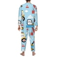 thumbnail image 5 of Kll Building Truck Sleepwear Mens Flannel Pajamas,Long Cotton Pj Set, 5 of 9
