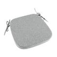 thumbnail image 1 of Cojín para silla de comedor, funda de lino extraíble y lavable, multiusos. Gris claro, 1 of 8