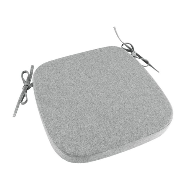 Cojín para silla de comedor, cojín para asiento, antideslizante, esponja extraíble. Gris claro